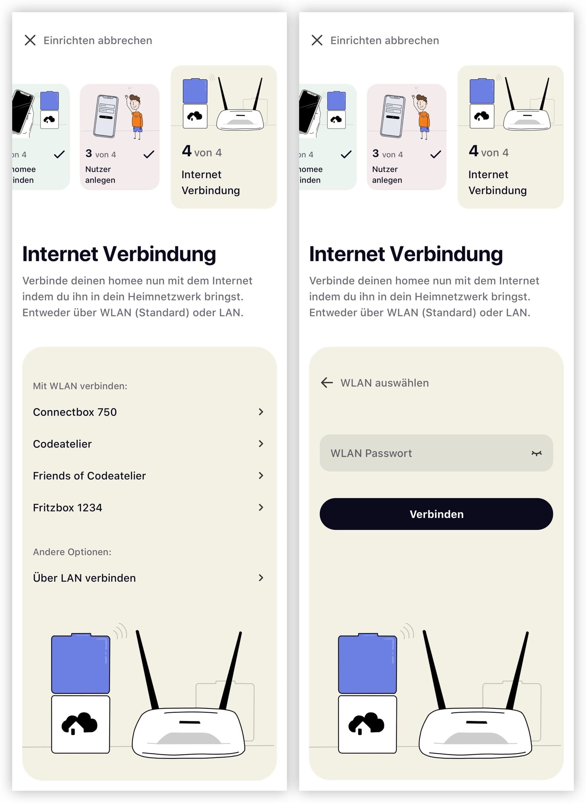 Connecting to a local wifi